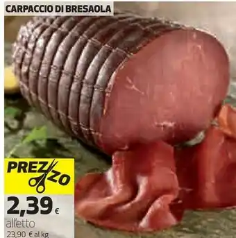 Coop Carpaccio Di Bresaola offerta