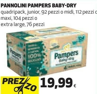 Coop Pampers Pannolini Baby Dry offerta