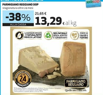 Ipercoop Parmigiano reggiano DOP offerta
