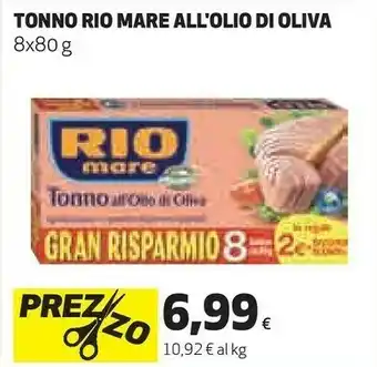 Ipercoop Rio Mare Tonno All'Olio Di Oliva offerta