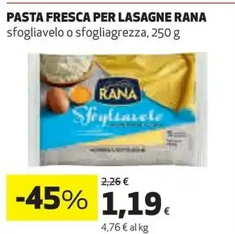 Ipercoop Rana Sfogliavelo Carne 250 G(ml) offerta