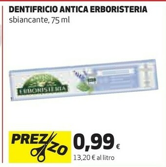 Coop Erboristeria Dentifricio Antica offerta