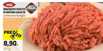 Ipercoop Macinato Scelto Di Bovino Adulto offerta