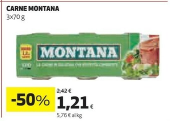 Coop Montana Carne Alla Tartara 210 G(ml) offerta