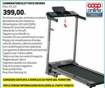 Coop Rovera Tapis Roulant offerta