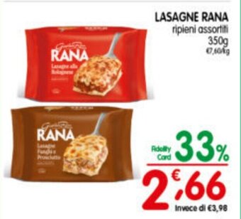 D'Ambros LASAGNE RANA ripieni assortiti 350 g offerta