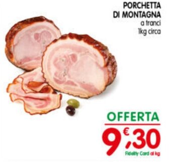 D'Ambros PORCHETTA DI MONTAGNA 1kg circa offerta