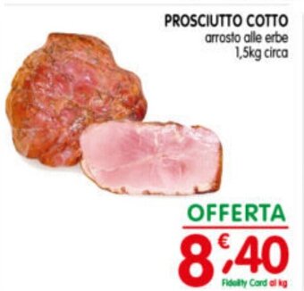 D'Ambros PROSCIUTTO COTTO 1,5kg circa offerta
