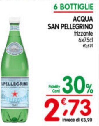 D'Ambros ACQUA SAN PELLEGRINO 6 x 75 cl offerta