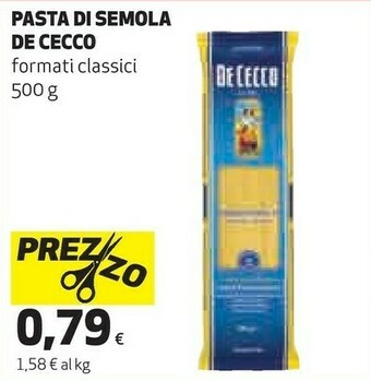Coop De Cecco Pasta Di Semola Di Grano Duro offerta
