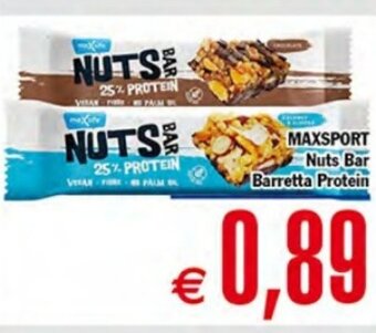 MAXSPORT Nuts Bar Barretta Protein