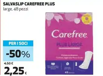 Coop Carefree Salvaslip Plus offerta