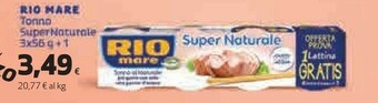 Coop Rio Mare Il Tonno Al Naturale Super Naturale 224 G(ml) offerta