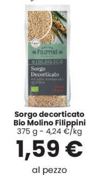 Despar Sorgo decorticato Bio Molino Filippini 375 g offerta