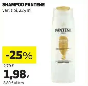 Coop Pantene Shampoo Ricci Perfetti 225ml offerta