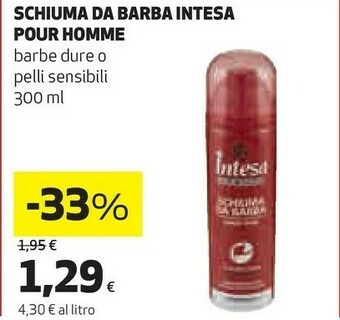 Coop Intesa Schiuma Da Barba Pour Homme 300ml offerta