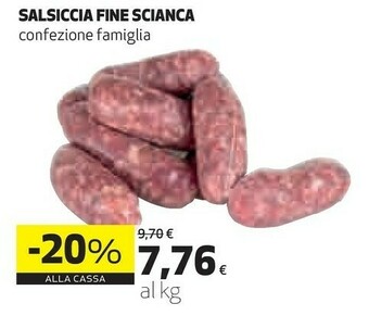 Coop Salsiccia Fine Scianca offerta