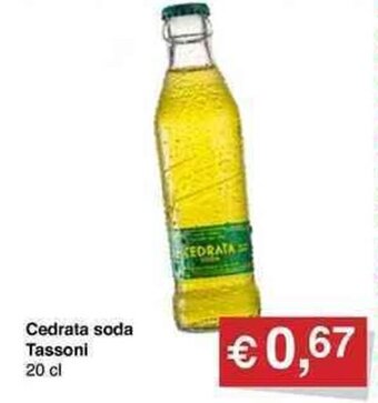 Cedrata soda Tassoni 20 cl