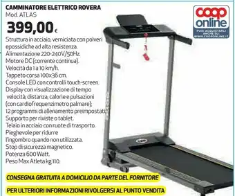 Coop Rovera Tapis Roulant offerta