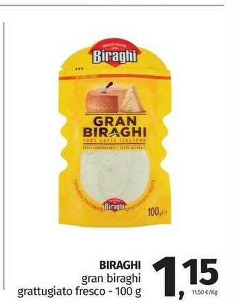 Pam Biraghi Gran Grattugiato Fresco offerta