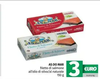 Pam Asdomar Filetto Di Salmone All'Olio Di Oliva / Al Naturale offerta