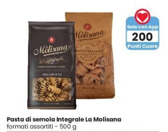 Despar Pasta di semola Integrale La Molisana formati assortiti - 500 g offerta