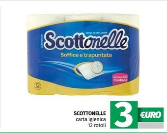 Pam Scottonelle Carta Igienica 12 Rotoli offerta
