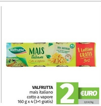 Pam Valfrutta Mais Italiano Cotto A Vapore offerta