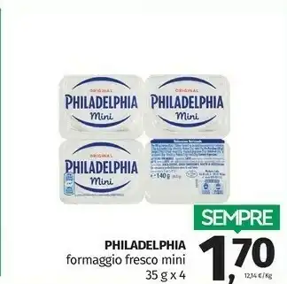 Pam Mondelez Philadelphia Formaggio Fresco Mini offerta