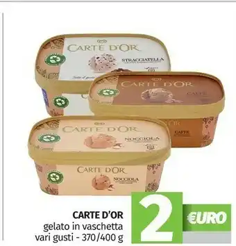 Pam Algida Carte D'Or Gelato In Vaschetta Nocciola offerta