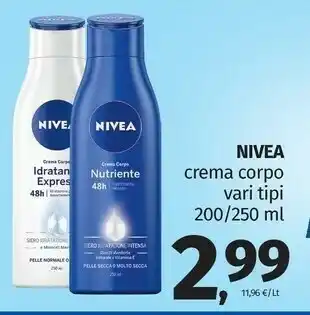 Pam Nivea 88268 250ml Unisex Nutriente, Rinforzo Lozione Per Il Corpo offerta