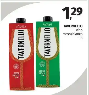 Pam Tavernello Vino Bianco 1000 G(ml) offerta