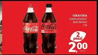 Pam Coca-Cola - Coca-Cola Zero 1000 G(ml) offerta