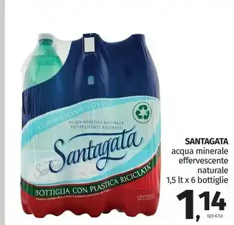 Pam Santagata Acqua Minerale Naturale Effervescente Naturale offerta