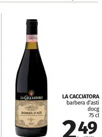 Pam La cacciatora Barbera D'asti Docg offerta