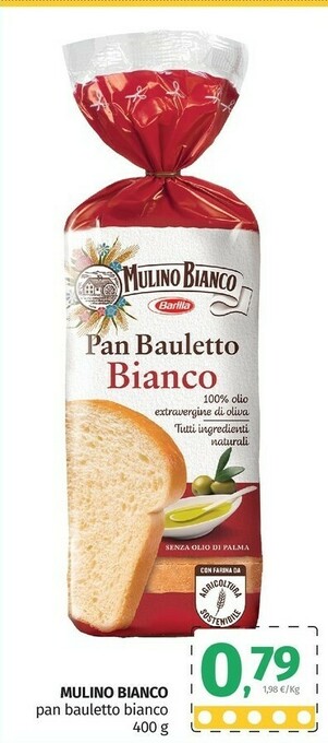 Pam Mulino Bianco Pan Bauletto Bianco 400 G(ml) offerta