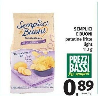 Pam Semplici e buoni Patatine Fritte Light offerta