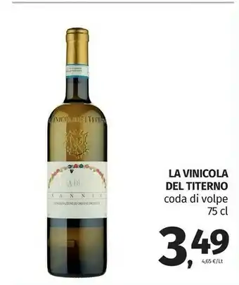 Pam La vinicola del titerno Coda Di Volpe offerta