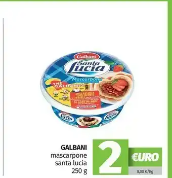 Pam Galbani Mascarpone Santa Lucia 250 G(ml) offerta