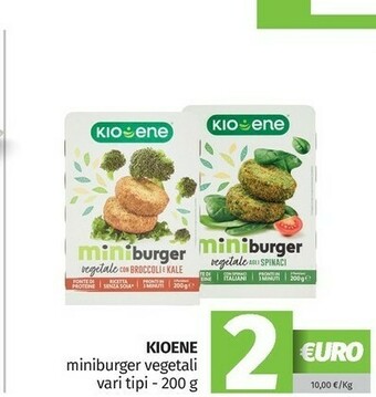 Pam Kioene Mini Burger Vegetali Agli Spinaci 200 G(ml) offerta