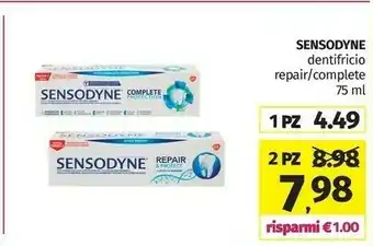 Pam Sensodyne Dentifricio Repair / Complete offerta