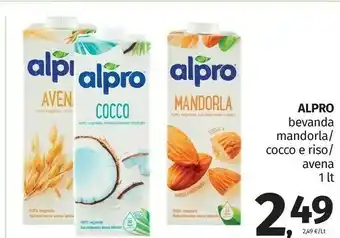 Pam Alpro Bevanda Mandorla / Cocco E Riso /Avena offerta