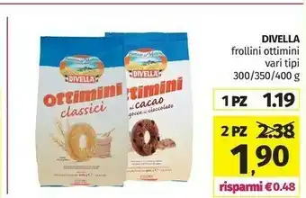 Pam Divella Frollini Ottimini Classici offerta