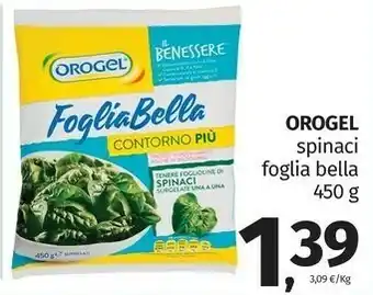 Pam Orogel Spinaci Fogliabella Il Benessere offerta