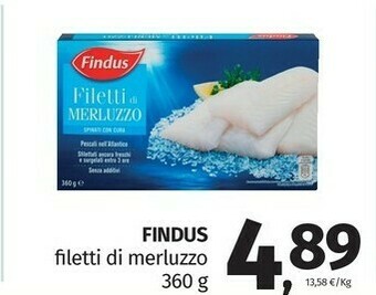 Pam Findus Filetti Di Merluzzo offerta