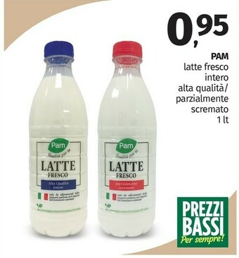 Pam Pam Latte Fresco Intero Alta Qualita offerta
