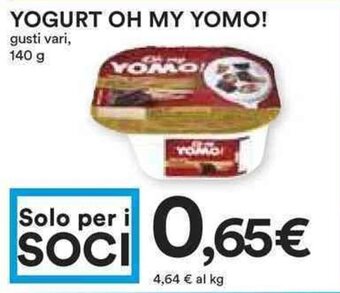 Coop YOGURT OH MY YOMO! gusti vari, 140 g offerta