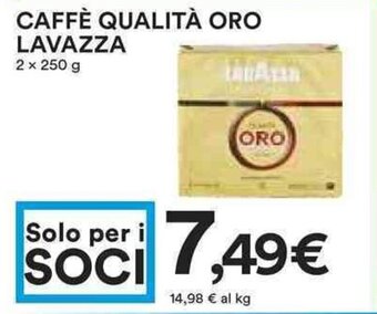 Coop CAFFÈ QUALITÀ ORO LAVAZZA 2 x 250 g offerta