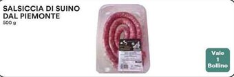 Coop SALSICCIA DI SUINO DAL PIEMONTE 500 g offerta
