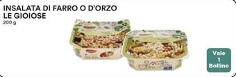 Coop INSALATA DI FARRO O D'ORZO LE GIOIOSE 200 g offerta